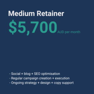 Medium Marketing Retainer – $5,700/month – Brainiac – Social Media, SEO, Blogs, Campaigns