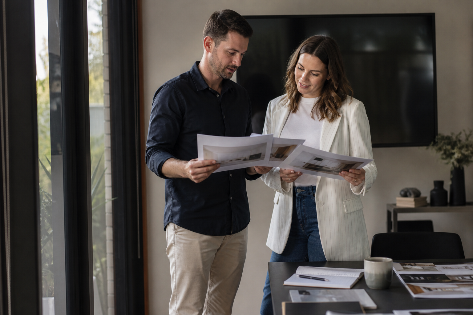 Brisbane small business owner comparing website package proposals
